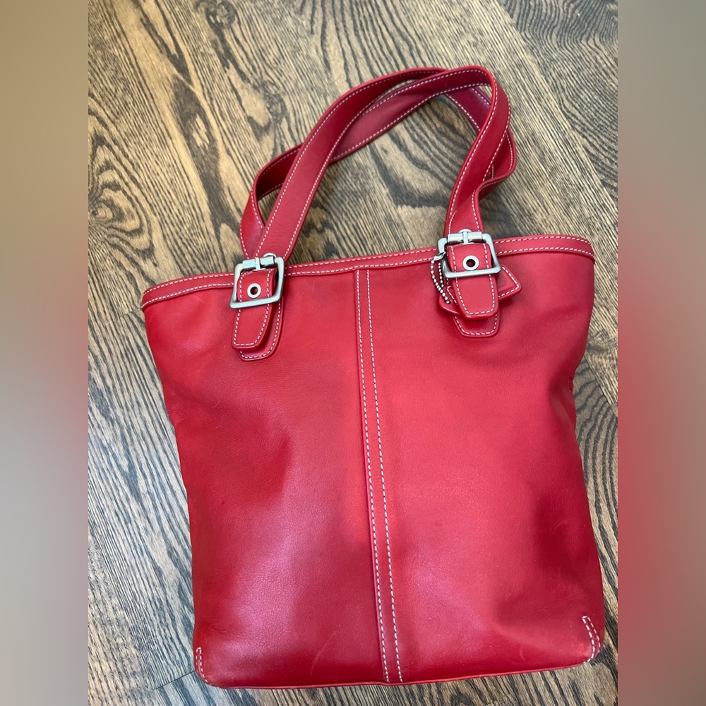 Red Coach Bag